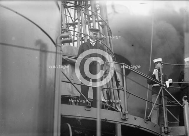 Target Practice - Redfield On Bridge, 1913. Creator: Unknown.