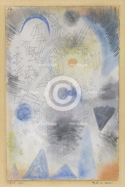 Targets in the fog, 1917. Artist: Klee, Paul (1879-1940)