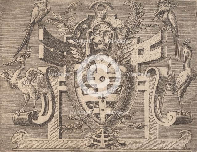 Targhe ed altri ornati di varie e capricciose invenzioni (Cartouches and other ornaments o..., 1773. Creator: Unknown.