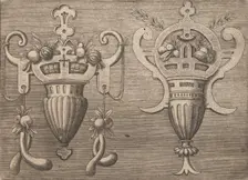 Targhe ed altri ornati di varie e capricciose invenzioni (Cartouches and other ornaments o..., 1773. Creator: Unknown
