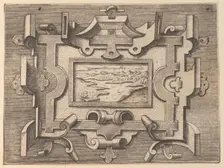 Targhe ed altri ornati di varie e capricciose invenzioni (Cartouches and other ornaments o..., 1773. Creator: Unknown