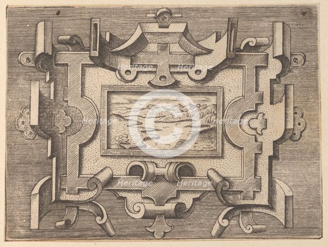 Targhe ed altri ornati di varie e capricciose invenzioni (Cartouches and other ornaments o..., 1773. Creator: Unknown.