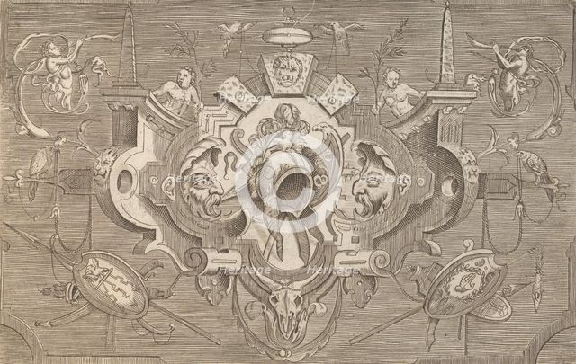 Targhe ed altri ornati di varie e capricciose invenzioni (Cartouches and other ornaments o..., 1773. Creator: Unknown.