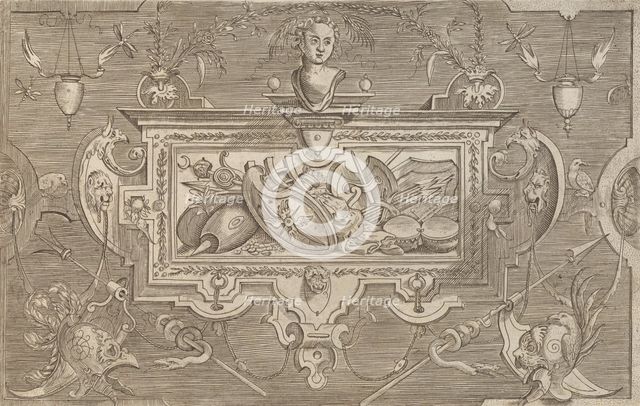 Targhe ed altri ornati di varie e capricciose invenzioni (Cartouches and other ornaments o..., 1773. Creator: Unknown.