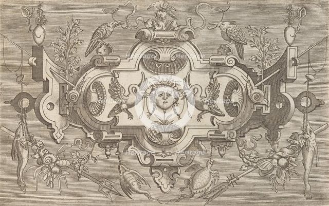 Targhe ed altri ornati di varie e capricciose invenzioni (Cartouches and other ornaments o..., 1773. Creator: Unknown.