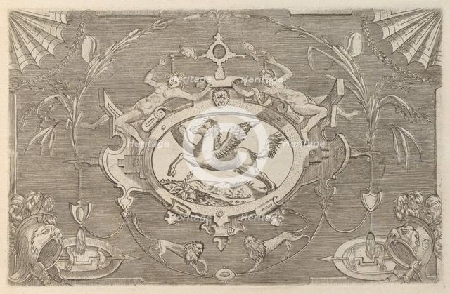 Targhe ed altri ornati di varie e capricciose invenzioni (Cartouches and other ornaments o..., 1773. Creator: Unknown.