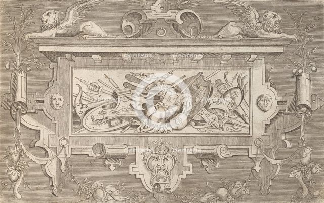 Targhe ed altri ornati di varie e capricciose invenzioni (Cartouches and other ornaments o..., 1773. Creator: Unknown.
