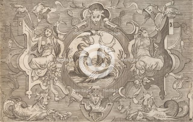 Targhe ed altri ornati di varie e capricciose invenzioni (Cartouches and other ornaments o..., 1773. Creator: Unknown.