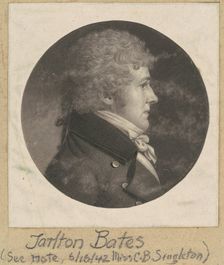 Tarlton Bates, 1798-1803. Creator: Charles Balthazar Julien Févret de Saint-Mémin