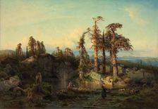 Tarn in Telemark, 1852. Creator: Herman August Cappelen