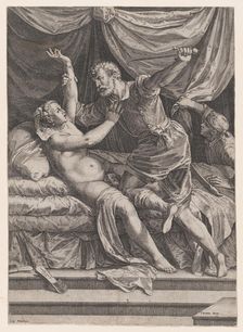 Tarquin and Lucretia, 1571. Creator: Cornelis Cort