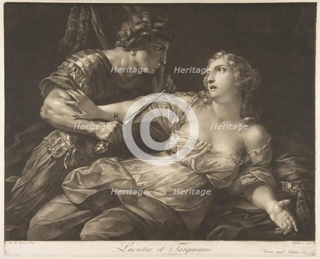 Tarquin and Lucretia, 1792. Creator: Johann Peter Pichler.