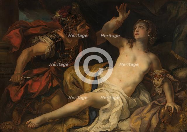 Tarquinius and Lucretia, 1692. Creator: Johann Michael Rottmayr.