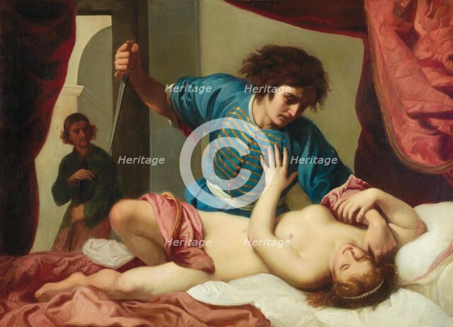 Tarquinius and Lucretia, 1630s. Creator: Ficherelli, Felice (1605-1660).