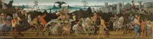 Tarquinius Priscus Entering Rome, c. 1470. Creator: Jacopo del Sellaio (Italian, c. 1441-1493)