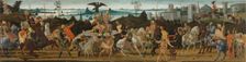 Tarquinius Priscus Entering Rome, c. 1470. Creator: Jacopo del Sellaio (Italian, c. 1441-1493)