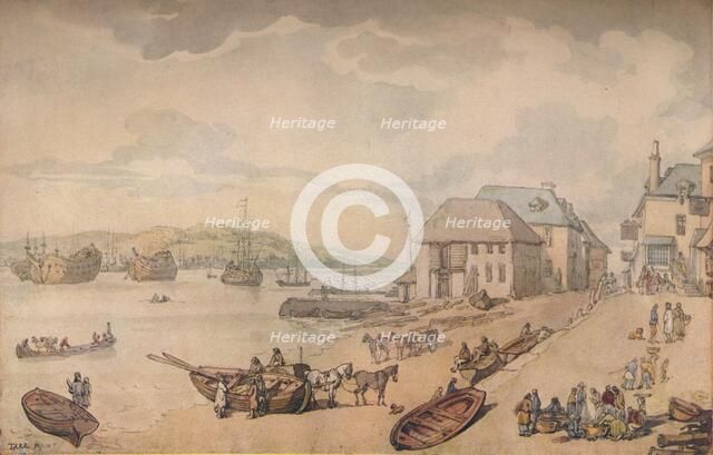 'Tarr Point (Torpoint, Plymouth)', c18th century. Artist: Thomas Rowlandson.
