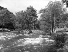 Tarr Steps, near Dulverton, Exmoor, Somerset, c1955. Creator: Arthur Charles Kirby Ware