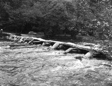 Tarr Steps, near Dulverton, Exmoor, Somerset, c1955. Creator: Arthur Charles Kirby Ware