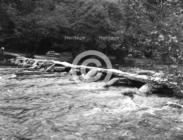 Tarr Steps, near Dulverton, Exmoor, Somerset, c1955. Creator: Arthur Charles Kirby Ware.