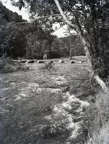 Tarr Steps, near Dulverton, Exmoor, Somerset, c1955. Creator: Arthur Charles Kirby Ware