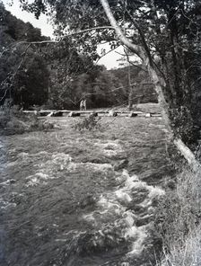 Tarr Steps, near Dulverton, Exmoor, Somerset, c1955. Creator: Arthur Charles Kirby Ware