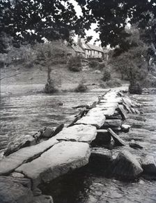Tarr Steps, near Dulverton, Exmoor, Somerset, c1955. Creator: Arthur Charles Kirby Ware