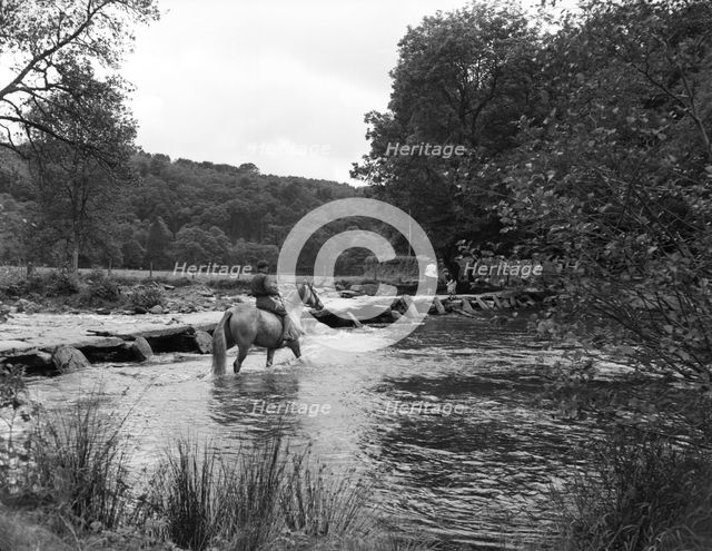 Tarr Steps, near Dulverton, Exmoor, Somerset, c1955. Creator: Arthur Charles Kirby Ware.