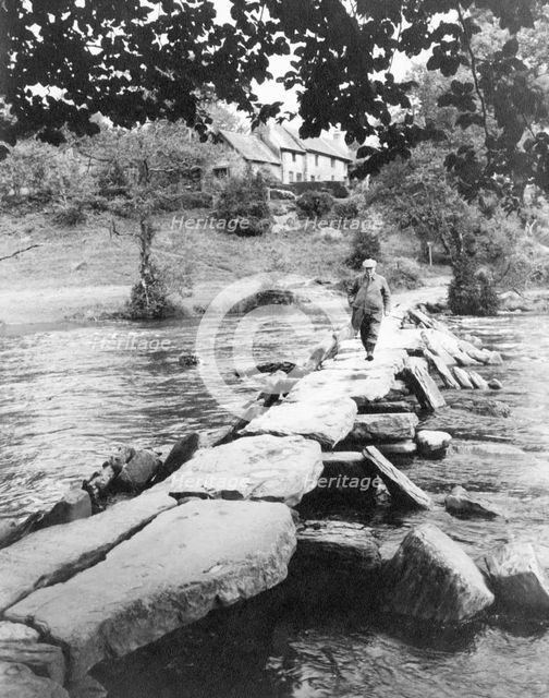 Tarr Steps, near Dulverton, Exmoor, Somerset, c1955. Creator: Arthur Charles Kirby Ware.