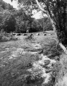 Tarr Steps, near Dulverton, Exmoor, Somerset, c1955. Creator: Arthur Charles Kirby Ware