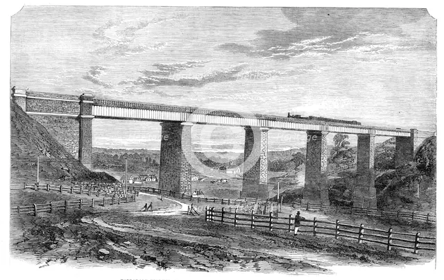 Tarradale Viaduct, on the Melbourne and Sandhurst Railway, Australia, 1864. Creator: Unknown.