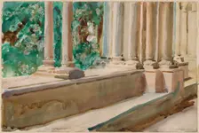 Tarragona Terrace and Garden, c.1908. Creator: John Singer Sargent