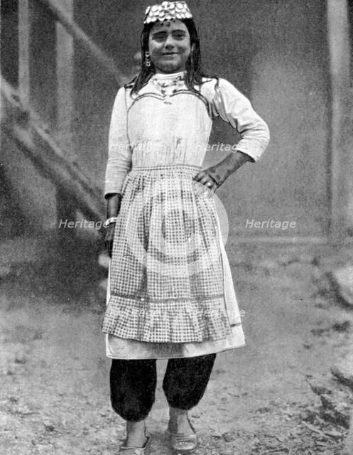 Tartar girl of the Green Peninsula, Crimea, 1936. Artist: Unknown