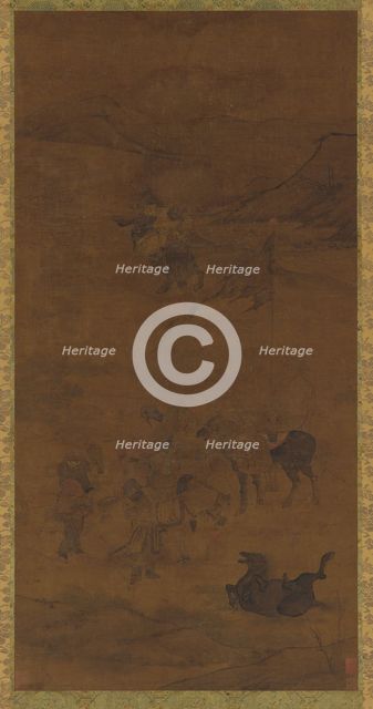 Tartar horsemen, Ming dynasty, 1368-1644. Creator: Unknown.