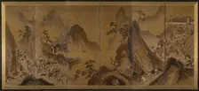 Tartars Hunting in a Mountain Landscape, first half of 1600s. Creator: Unknown