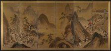 Tartars Hunting in a Mountain Landscape, first half of 1600s. Creator: Unknown