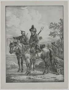 Tartars on Horseback, 1820. Creator: Aleksandr Orlowski (Russian, 1777-1832)