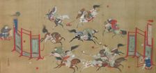 Tartars Playing Polo, early 18th century. Creator: Kano Eisen'in Furunobu