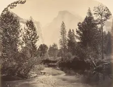 Tasayac, or the Half Dome, 4967 Feet, 1861. Creator: Carleton Emmons Watkins