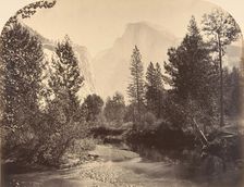 Tasayac, or the Half Dome, 4967 Feet, 1861. Creator: Carleton Emmons Watkins