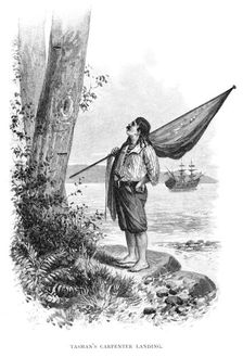 Tasman's Carpenter Landing 1644 (1886)