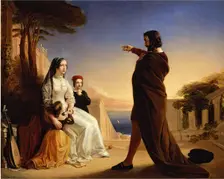 Tasso in Disguise Relating his Persecutions to his Sister, c1840. Creator: John Phillip