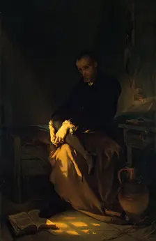 Tasso in the Prison, 1853. Creator: Louis Gallait