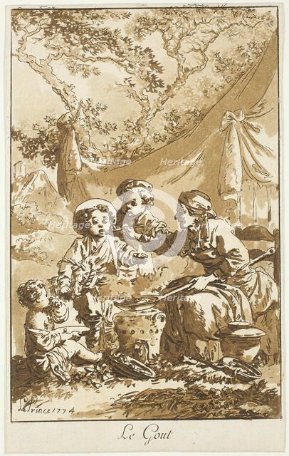 Taste, 1774. Creator: Jean Baptiste Le Prince.
