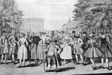 Taste a la mode in the year 1735: Being the contrast to the year 1745 (c1745).Artist: Evan Davis