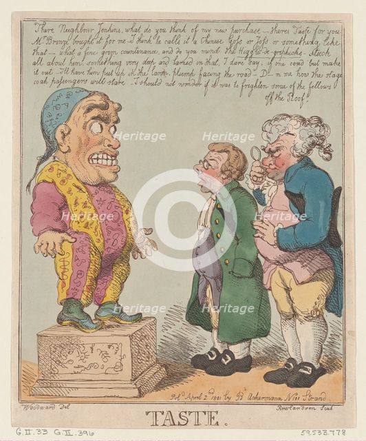 Taste, April 2, 1801., April 2, 1801. Creator: Thomas Rowlandson.