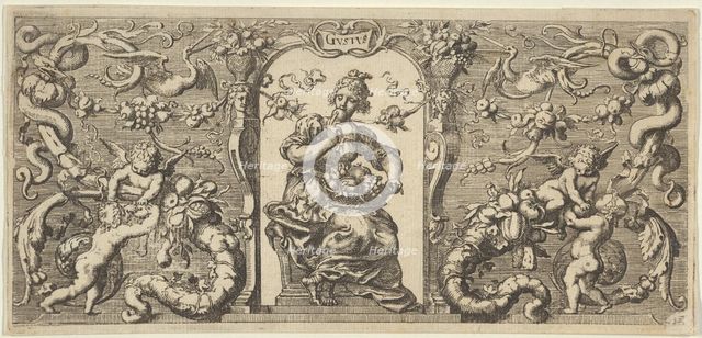Taste (Gustus), from Quinque Sensuum (Five Senses), ca. 1655. Creator: Francis Cleyn.