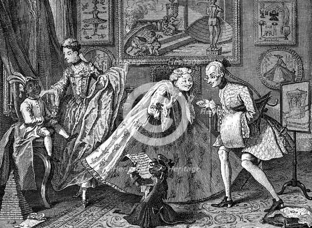 'Taste in High Life', 1746.Artist: William Hogarth