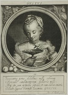 Taste, plate four from The Five Senses, n.d. Creator: Jacob van der Heyden