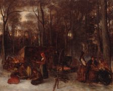 Tasting the Sugar, between c1861 and c1866. Creator: Eastman Johnson